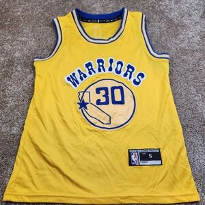 NBA Golden State Warriors Stephen Curry 30 Jersey Kids Small Yellow Basketball